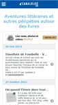 Mobile Screenshot of livresetaventure.canalblog.com
