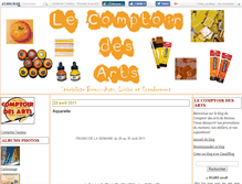 Tablet Screenshot of comptoirdesarts.canalblog.com