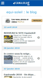 Mobile Screenshot of equisoleil.canalblog.com