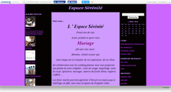 Desktop Screenshot of espaceserenite.canalblog.com