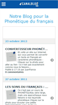 Mobile Screenshot of notrephonetique.canalblog.com