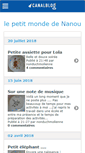 Mobile Screenshot of nanoudusoleil.canalblog.com