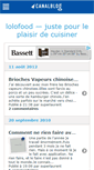 Mobile Screenshot of lolofood.canalblog.com