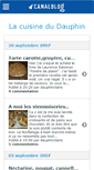 Mobile Screenshot of cuisinedudauphin.canalblog.com