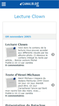 Mobile Screenshot of lectureclown.canalblog.com