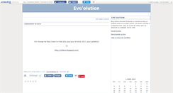 Desktop Screenshot of eveolution.canalblog.com