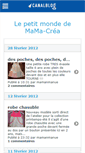 Mobile Screenshot of mamacreations.canalblog.com