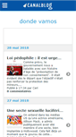 Mobile Screenshot of dondevamos.canalblog.com