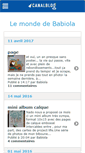 Mobile Screenshot of lemonde2babiola.canalblog.com