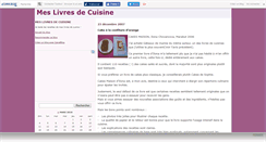 Desktop Screenshot of livresdecuisine.canalblog.com