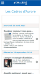 Mobile Screenshot of lescadresdaurore.canalblog.com