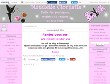 Tablet Screenshot of mamzellclochette.canalblog.com