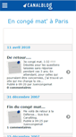 Mobile Screenshot of encongemataparis.canalblog.com