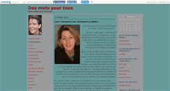 Desktop Screenshot of desmotspourtous.canalblog.com