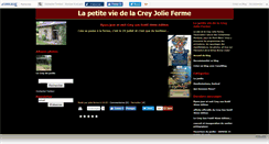 Desktop Screenshot of lacreyjolieferme.canalblog.com