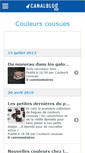 Mobile Screenshot of couleurscousues.canalblog.com