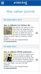 Mobile Screenshot of moncahierjournal.canalblog.com