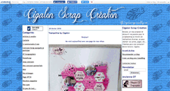 Desktop Screenshot of cigalonscrap.canalblog.com