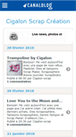 Mobile Screenshot of cigalonscrap.canalblog.com