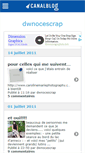 Mobile Screenshot of dwnocescrap.canalblog.com