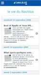 Mobile Screenshot of laviedunautilus.canalblog.com
