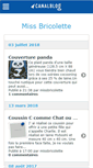 Mobile Screenshot of missbricolette.canalblog.com