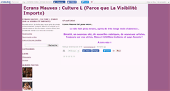 Desktop Screenshot of ecranmauve.canalblog.com