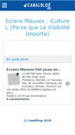 Mobile Screenshot of ecranmauve.canalblog.com
