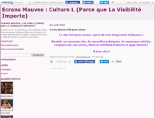 Tablet Screenshot of ecranmauve.canalblog.com