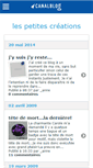 Mobile Screenshot of petitescreations.canalblog.com