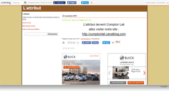 Desktop Screenshot of lattribut.canalblog.com