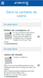 Mobile Screenshot of cartabledeleene.canalblog.com