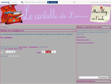 Tablet Screenshot of cartabledeleene.canalblog.com