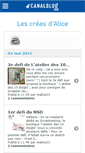 Mobile Screenshot of crealice.canalblog.com