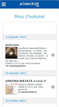 Mobile Screenshot of misschokolat.canalblog.com