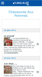 Mobile Screenshot of chaussurespommes.canalblog.com