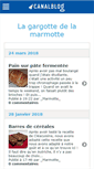 Mobile Screenshot of chezlamarmotte.canalblog.com