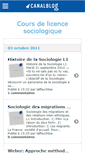 Mobile Screenshot of courssociologie.canalblog.com