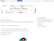 Tablet Screenshot of cledeschants.canalblog.com