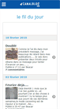 Mobile Screenshot of lefildujour.canalblog.com