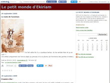 Tablet Screenshot of ekiriamsworld.canalblog.com
