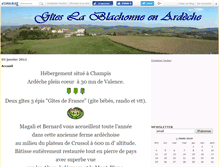 Tablet Screenshot of giteslablachonne.canalblog.com