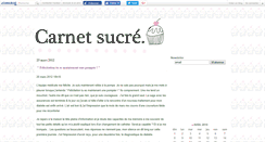 Desktop Screenshot of carnetsucre.canalblog.com