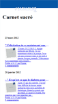 Mobile Screenshot of carnetsucre.canalblog.com