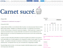 Tablet Screenshot of carnetsucre.canalblog.com