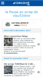 Mobile Screenshot of clau53dine.canalblog.com
