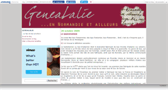 Desktop Screenshot of genealalie.canalblog.com