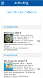 Mobile Screenshot of lesdelicesalexia.canalblog.com