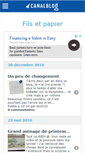 Mobile Screenshot of filsetpapier.canalblog.com