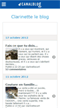 Mobile Screenshot of clarinetteleblog.canalblog.com